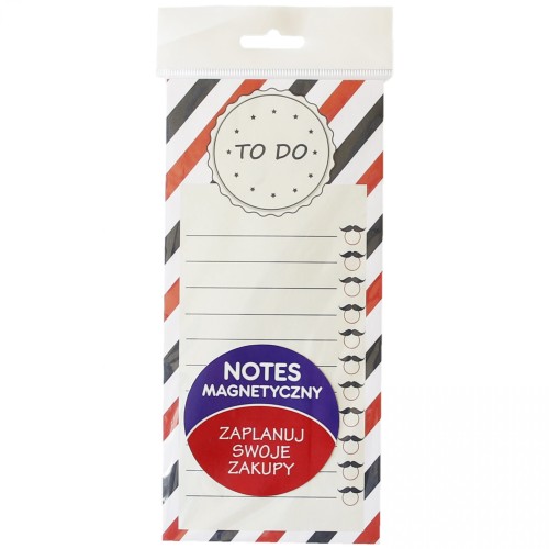 Notes Magnetyczny Wzór 6  / 50 kartek 99 X 210 mm - STOLGRAF