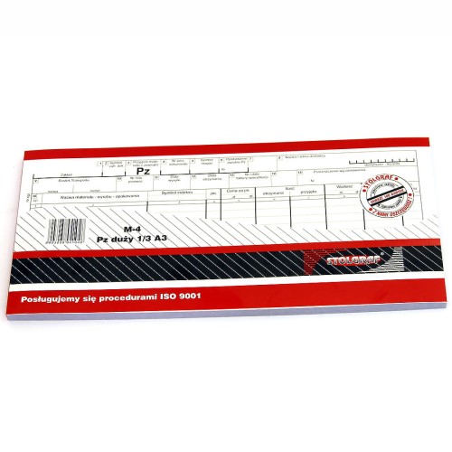 DRUK PZ Przyjęcie Zewnętrzne 1/3 A3 - STOLGRAF