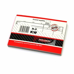 K-2 DRUK A6 Dowód Wypłaty Pokwitowanie KW - STOLGRAF