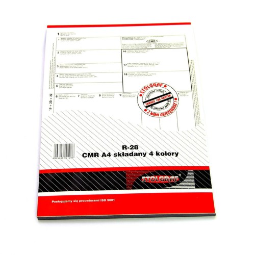DRUK CMR A4 1+3 - 4 kolory 25 kpl. STOLGRAF