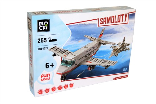 Klocki Blocki samolot 255 Elementów Icom