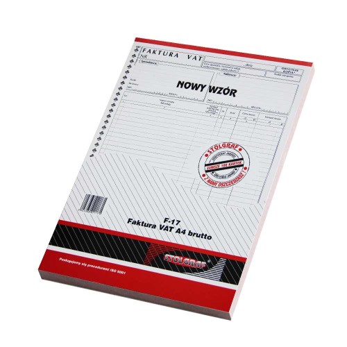 F-17 Faktura VAT A4 brutto - STOLGRAF