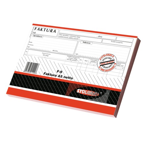 F-9 Faktura VAT A5 netto - STOLGRAF
