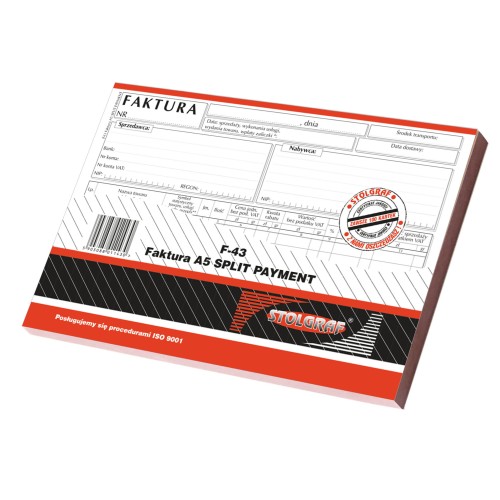 F-43 Faktura A5 SPLIT PAYMENT - STOLGRAF