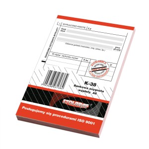 K-38 Bankowa asygnata wypłaty A6 - STOLGRAF