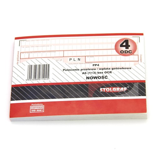 DRUK Polecenie Przelewu A6 Bez OCR - STOLGRAF