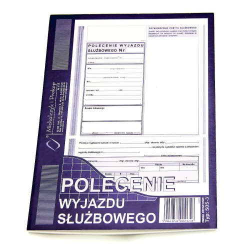 DRUK Delegacja Polecenie Wyjazdu Służbowego A5 - Michalczyk i Prokop