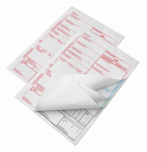 CMR List przewozowy 4 odcinkowy w kompletach - 5 kompletów