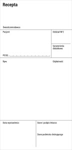 Z-232 DRUK Recepta Czysta Rpw. NFZ (leki narkotyczne) 100 kartek - STOLGRAF