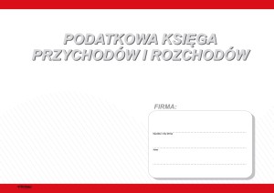 P1 Podatkowa księga przychodów i rozchodów - STOLGRAF  (Dz.U. 2025 poz. 1299)