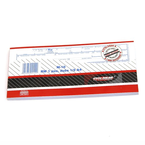 DRUK Rozchód Wewnętrzny RW 1/3 A4 - STOLGRAF