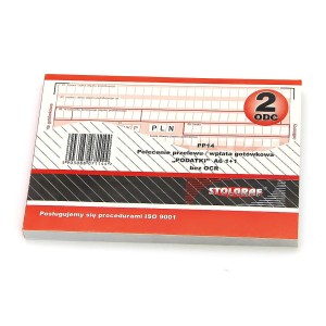 PP-14 DRUK Polecenie Przelewu - Wpłata Gotówki A6 1+1 PODATKI 100 Kartek - STOLGRAF