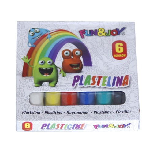 Plastelina FUN&JOY 6 kolorów TITANUM