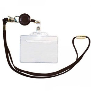 Smycz z Klipsem i Identyfikatorem Czarny - TITANUM