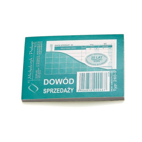 DRUK Dowód Sprzedaży Paragon A7 - Michalczyk i Prokop