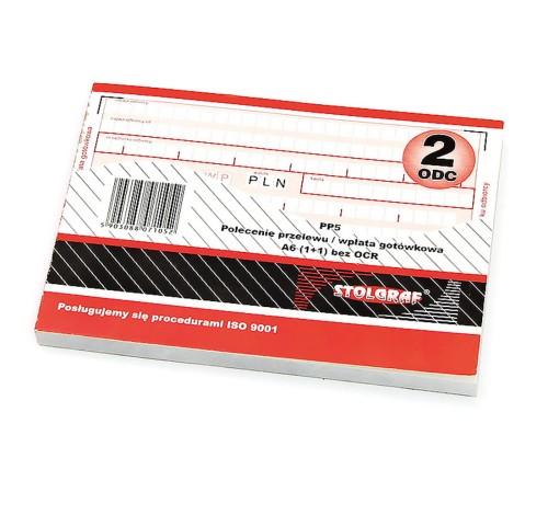 DRUK Polecenie Przelewu A6 (1+1) bez OCR - STOLGRAF