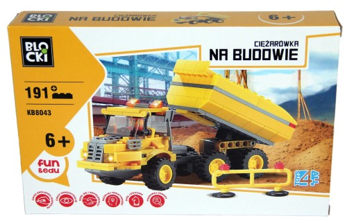 Klocki Blocki Ciężarówka Wywrotka 191 Elementów 6+