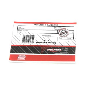 K-32 DRUK Wniosek o zaliczkę A6 Offset - STOLGRAF