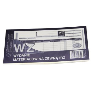 DRUK Wydanie Materiałów Na Zewnątrz WZ 1/3 A4 - Michalczyk i Prokop 351-8